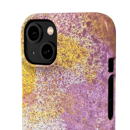 iPhone Samsung Galaxy Pixel5G Snap Case Phone Case Purple Blocks