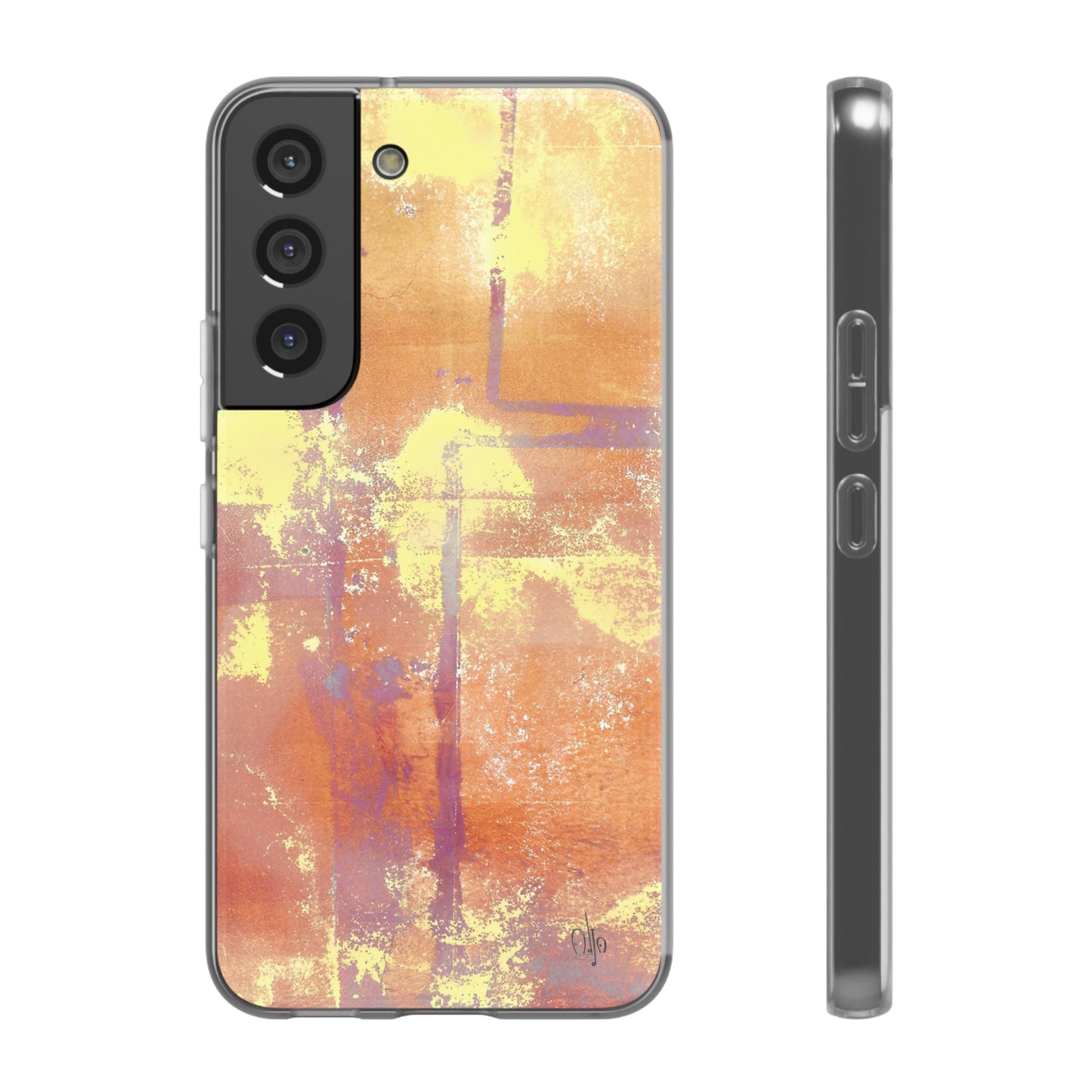 iPhone and Samsung Galaxy Flexi Phone Case Passionate Orange - Alja Design