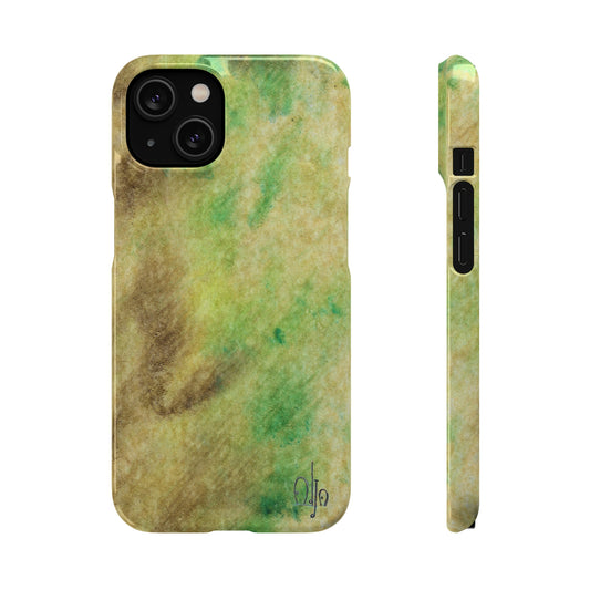 iPhone Samsung Galaxy Pixel5G Snap Case Phone Case Green Marble