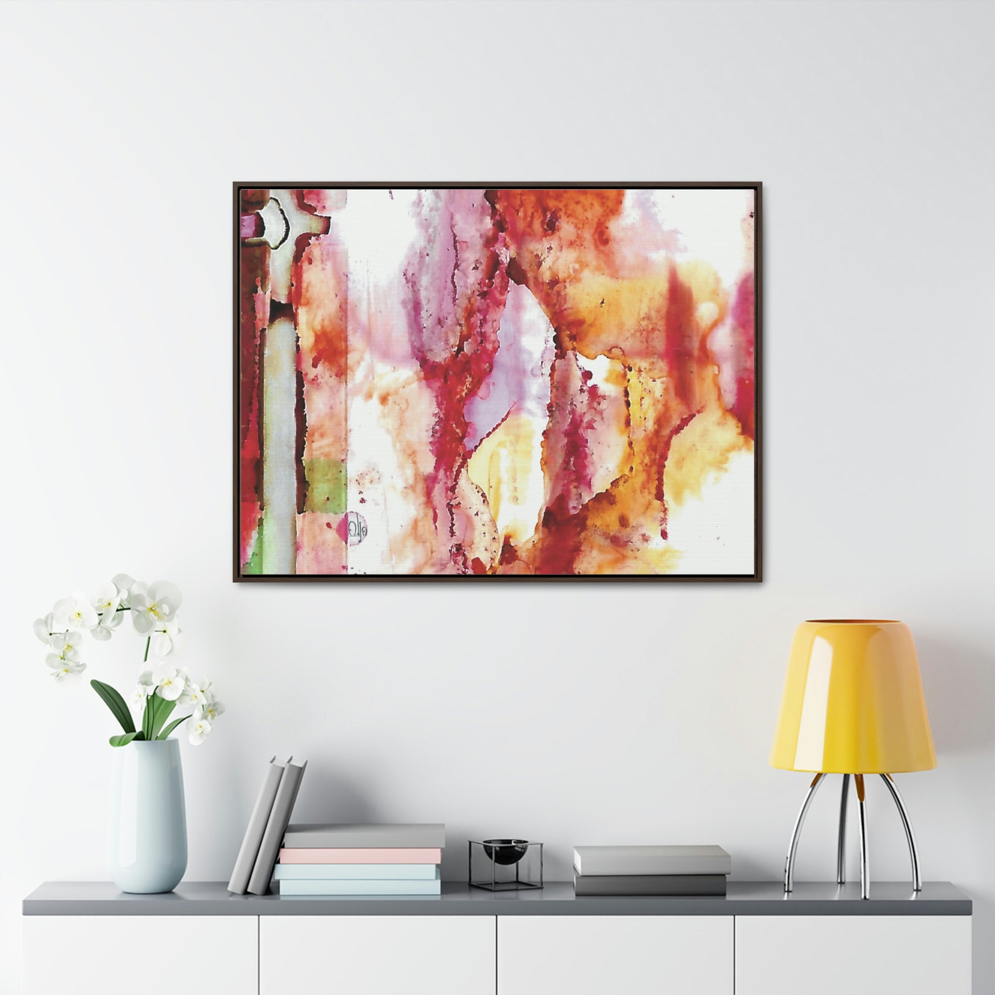 Off the Grid 5 Framed Canvas Print - Alja Design