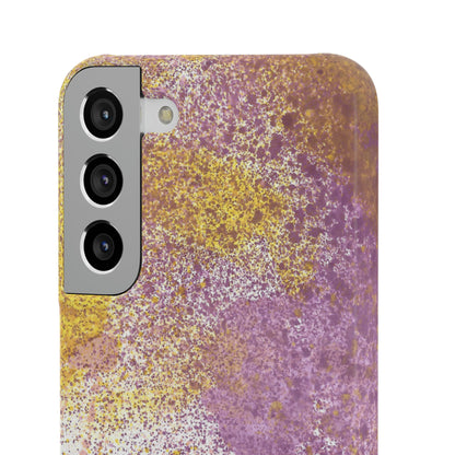 iPhone Samsung Galaxy Pixel5G Snap Case Phone Case Purple Blocks