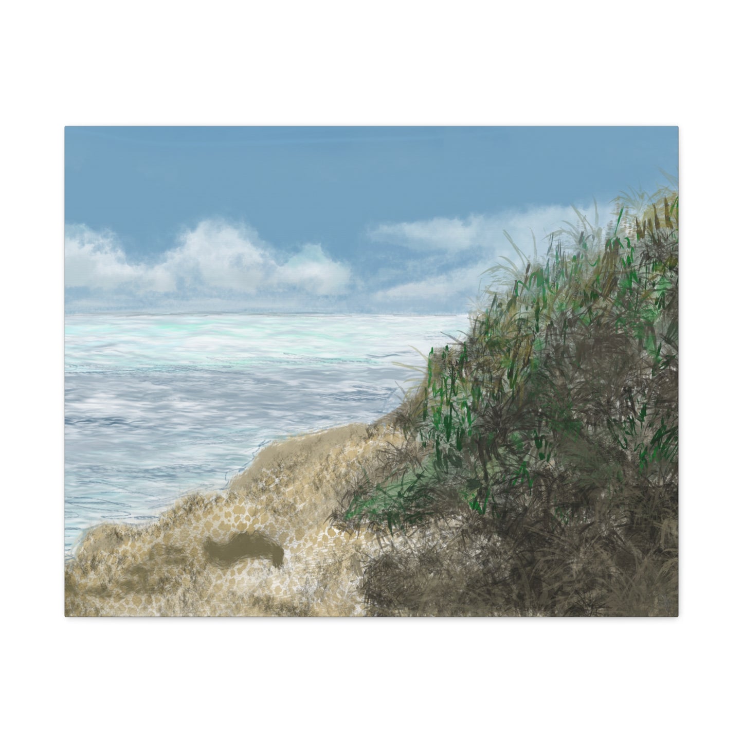 West Cliff Canvas Print - Alja Design