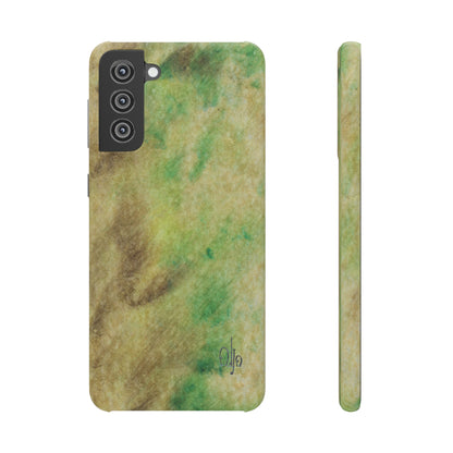 iPhone Samsung Galaxy Pixel5G Snap Case Phone Case Green Marble