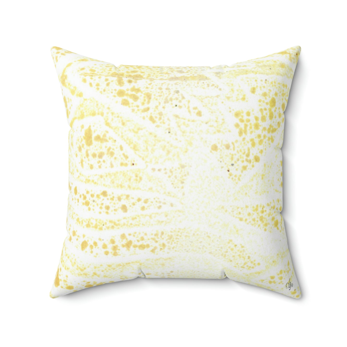 Light Yellow Grain Square Pillow - Alja Design