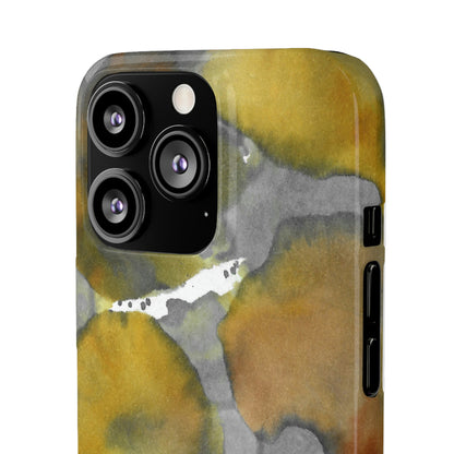 iPhone Samsung Galaxy Pixel5G Snap Case Phone Case Yellow Volcano