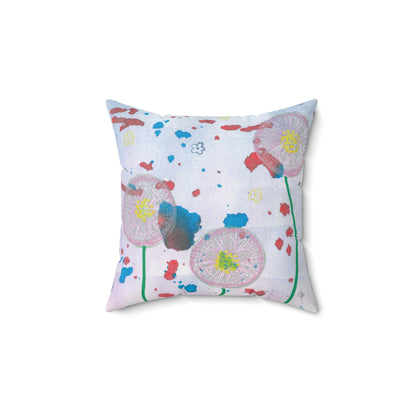 Dandelion Party Square Pillow - Alja Design