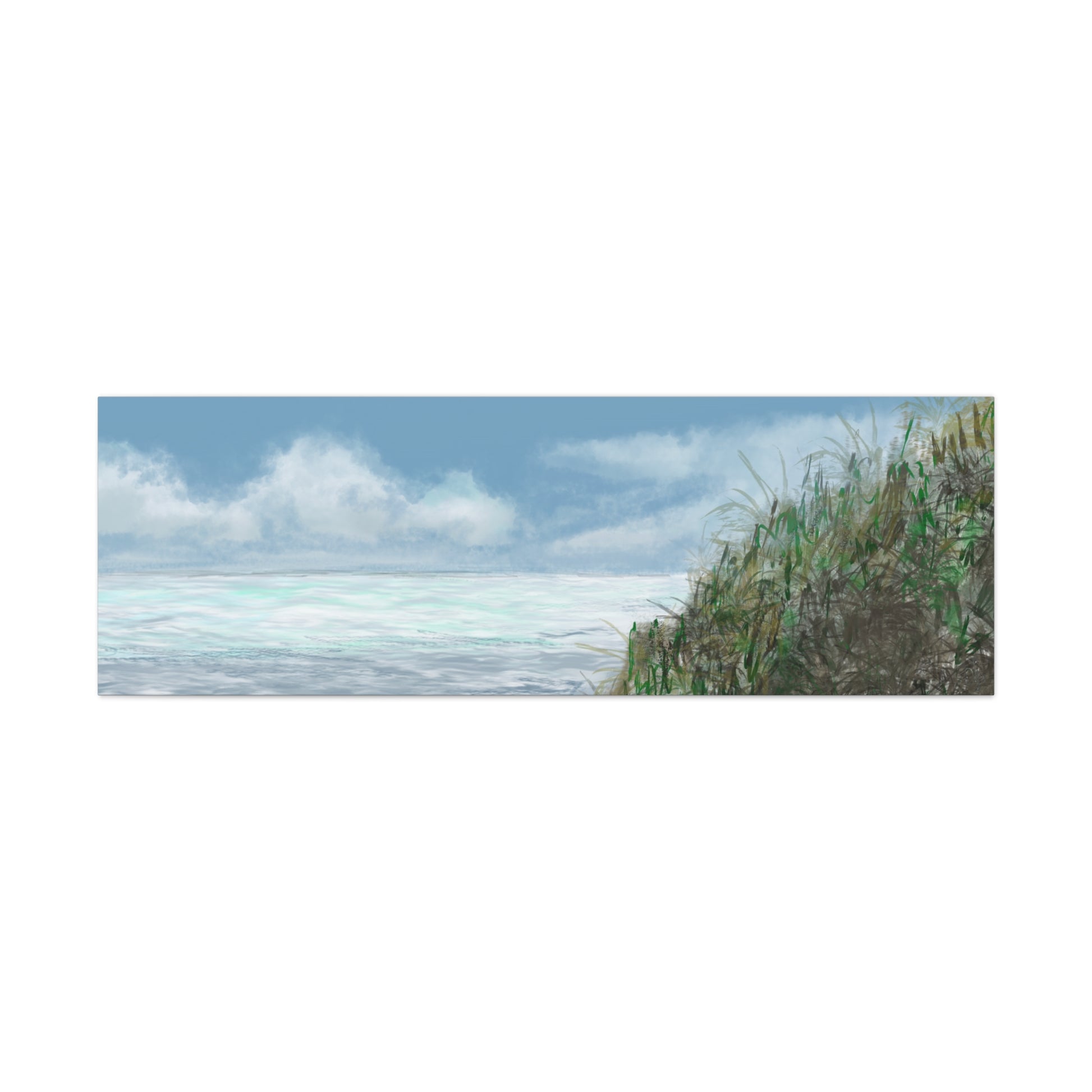 West Cliff Canvas Print - Alja Design