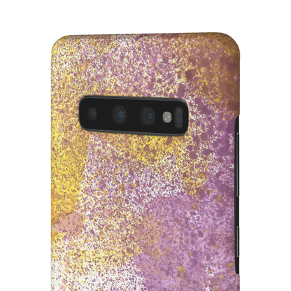 iPhone Samsung Galaxy Pixel5G Snap Case Phone Case Purple Blocks