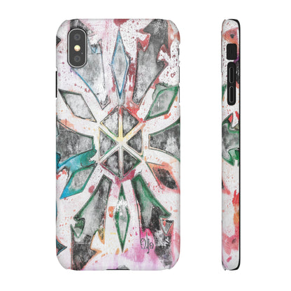 iPhone Samsung Galaxy Pixel5G Snap Case Phone Case Green Ice