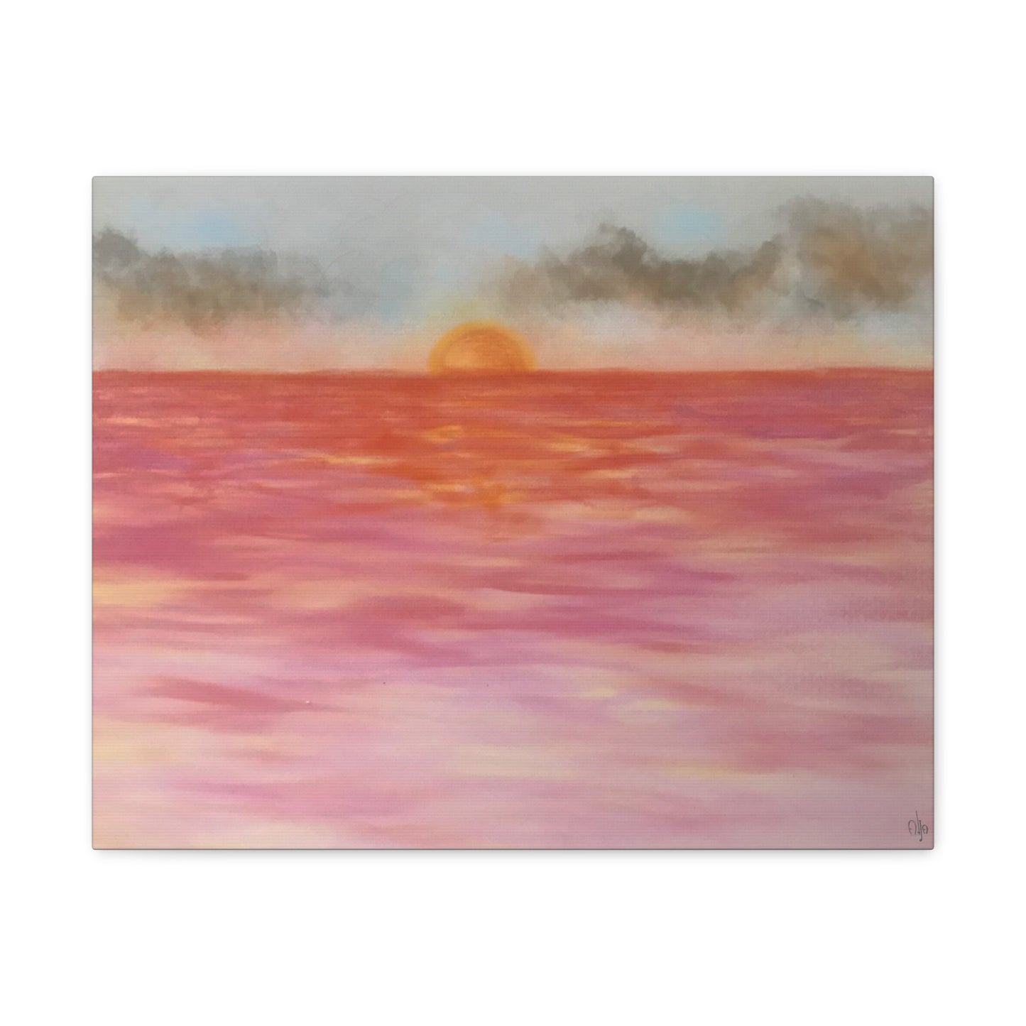 Red Sunset Canvas Print - Alja Design