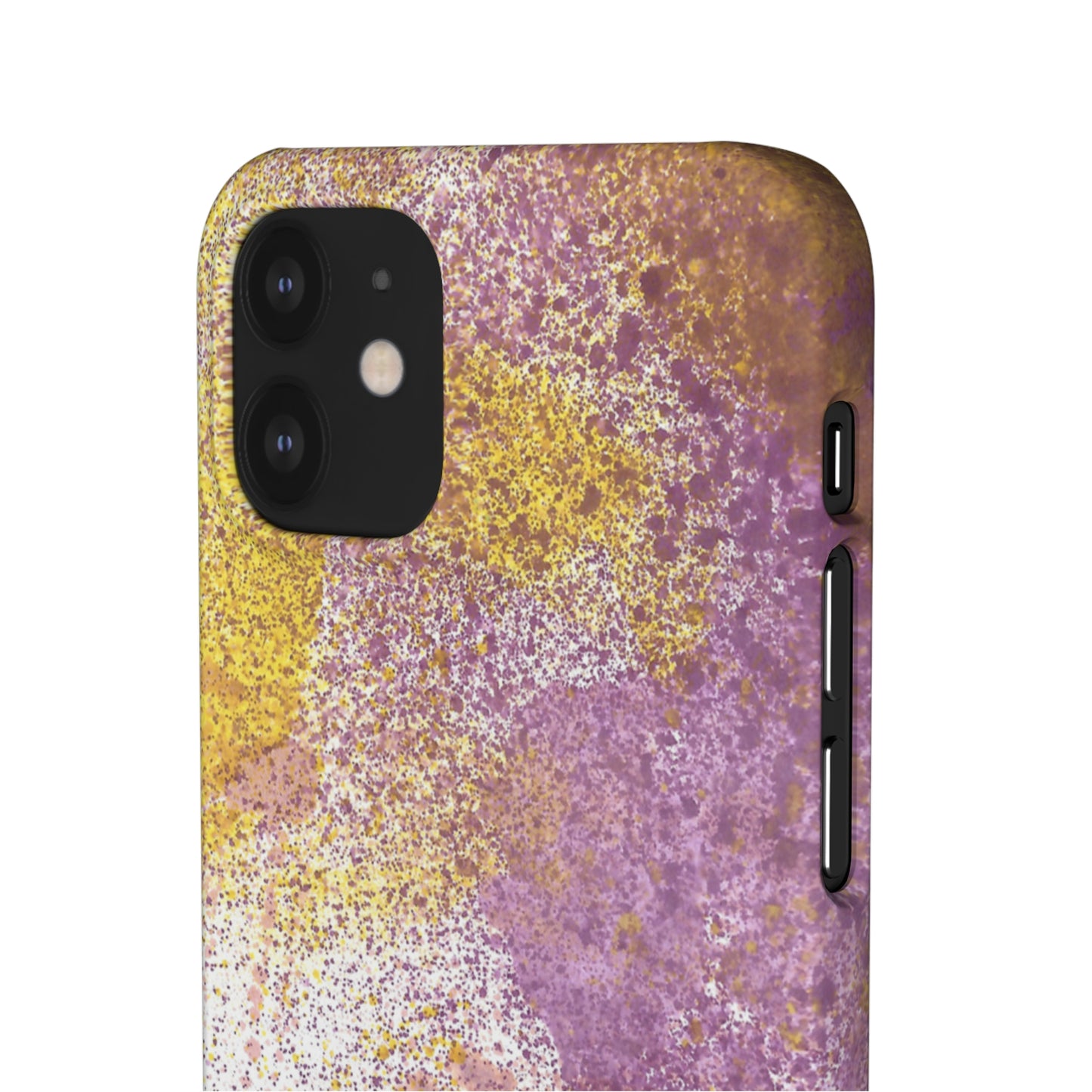 iPhone Samsung Galaxy Pixel5G Snap Case Phone Case Purple Blocks