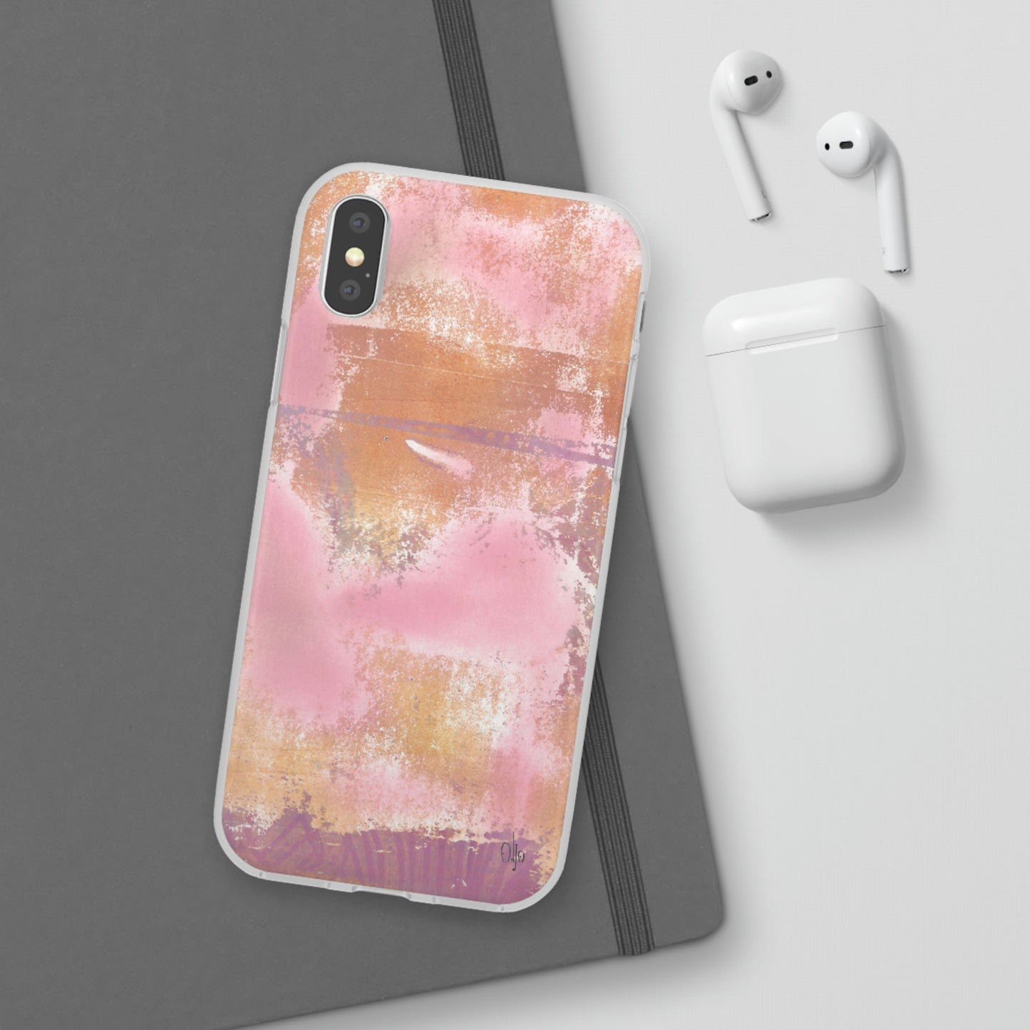 iPhone and Samsung Galaxy Flexi Phone Case Passionate Pink - Alja Design