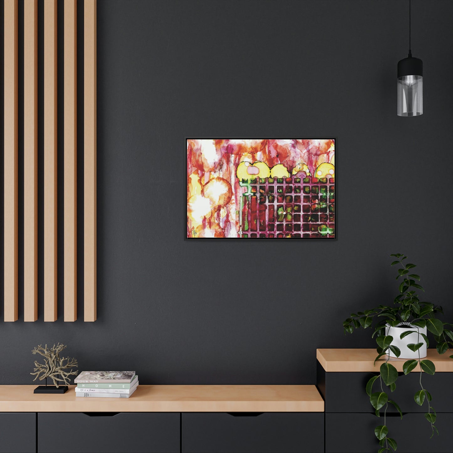 Off the Grid 11 Framed Canvas Print - Alja Design