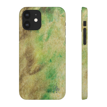 iPhone Samsung Galaxy Pixel5G Snap Case Phone Case Green Marble