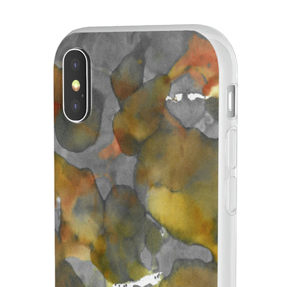 iPhone and Samsung Galaxy Flexi Phone Case Yellow Volcano - Alja Design