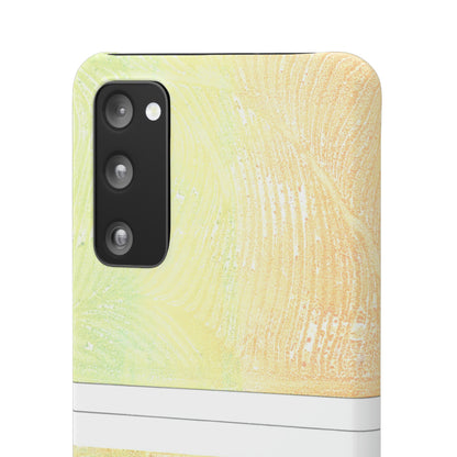 iPhone Samsung Galaxy Pixel5G Snap Case Phone Case Piña Colada with Tropical Waves