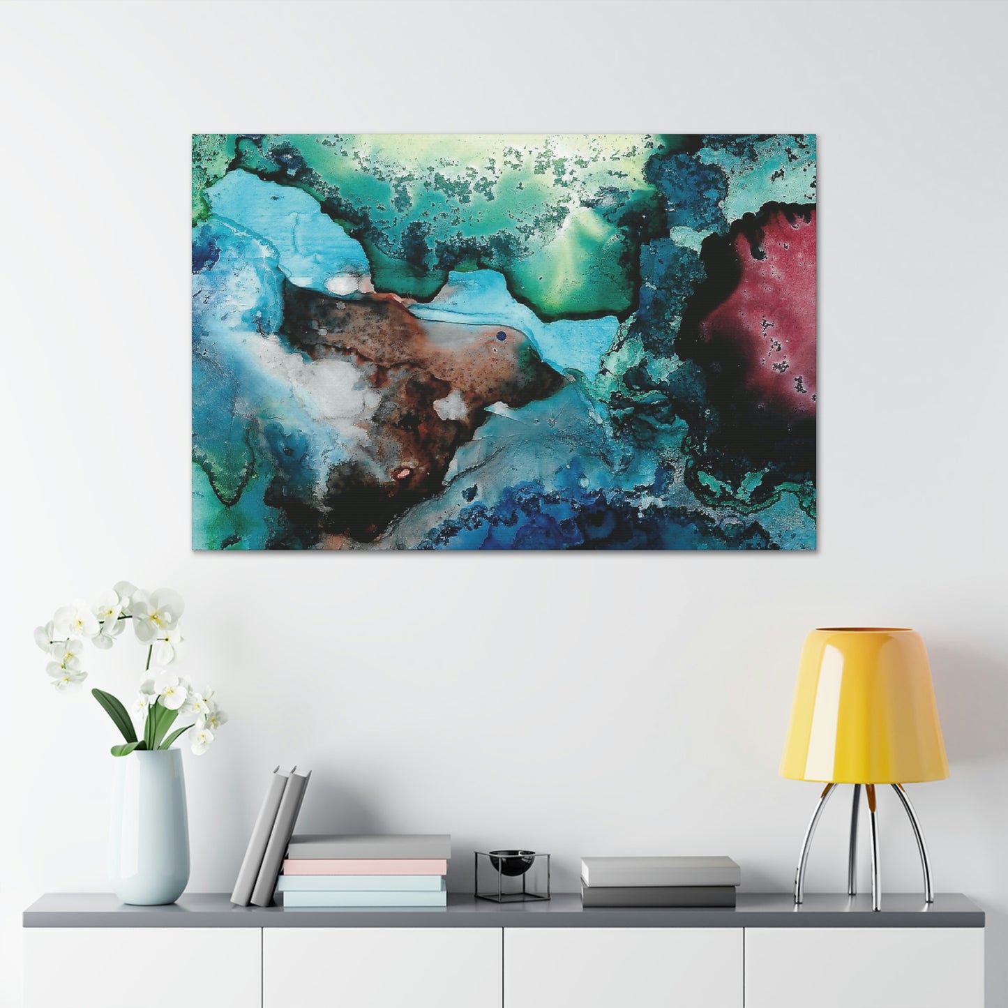 Inner Space 18 Canvas Print - Alja Design