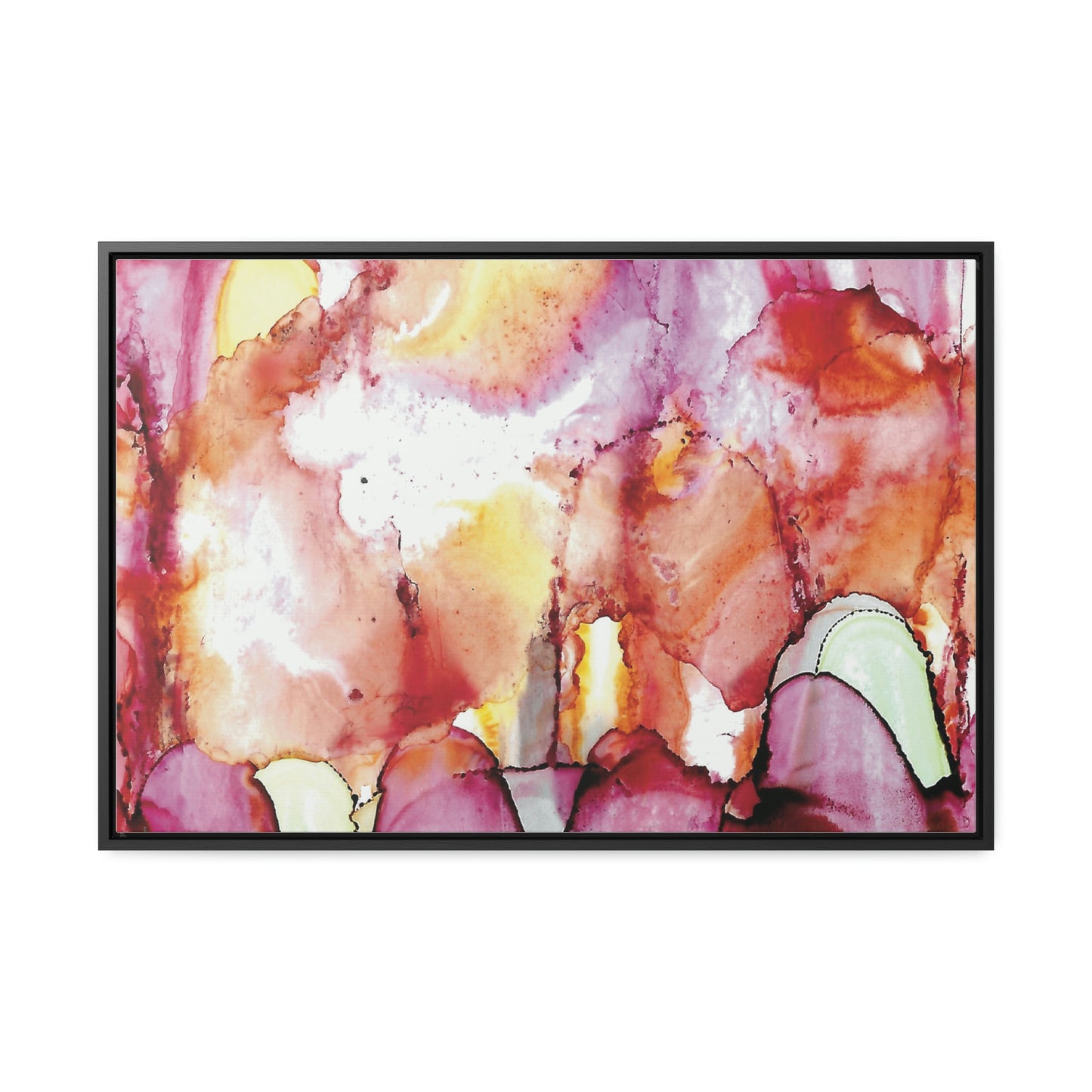 Off the Grid 12 Framed Canvas Print - Alja Design