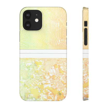 iPhone Samsung Galaxy Pixel5G Snap Case Phone Case Piña Colada with Tropical Waves