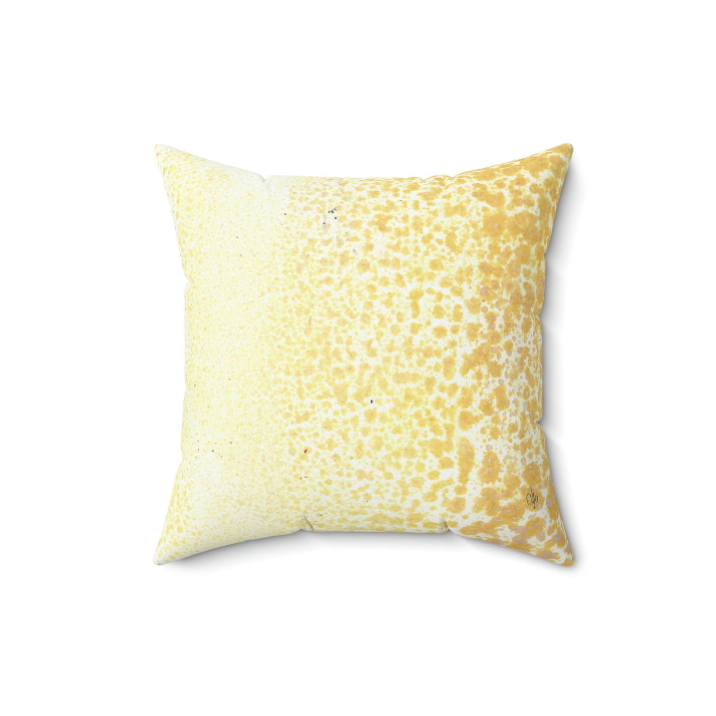 Dark Yellow Grain Square Pillow - Alja Design