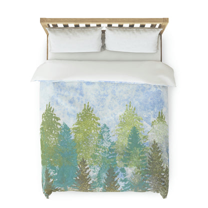 Evergreen Forest Duvet Cover - Alja Design