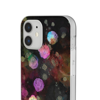 iPhone and Samsung Galaxy  Flexi Phone Case Black Space - Alja Design