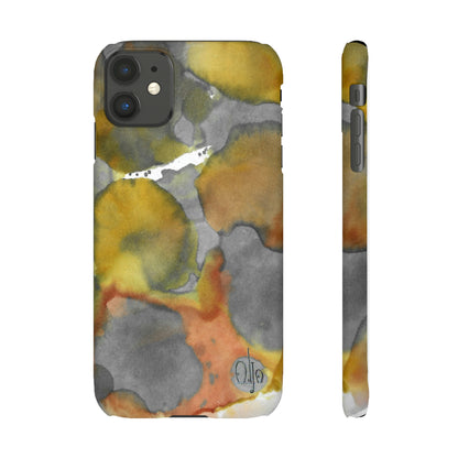 iPhone Samsung Galaxy Pixel5G Snap Case Phone Case Yellow Volcano