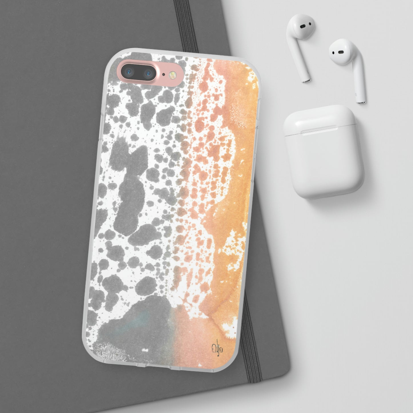 iPhone and Samsung Galaxy Flexi Phone Case Lava Waterfall - Alja Design