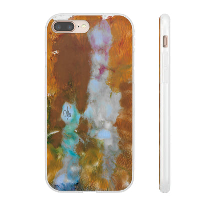 iPhone and Samsung Galaxy Flexi Phone Case Yellow Cascade - Alja Design