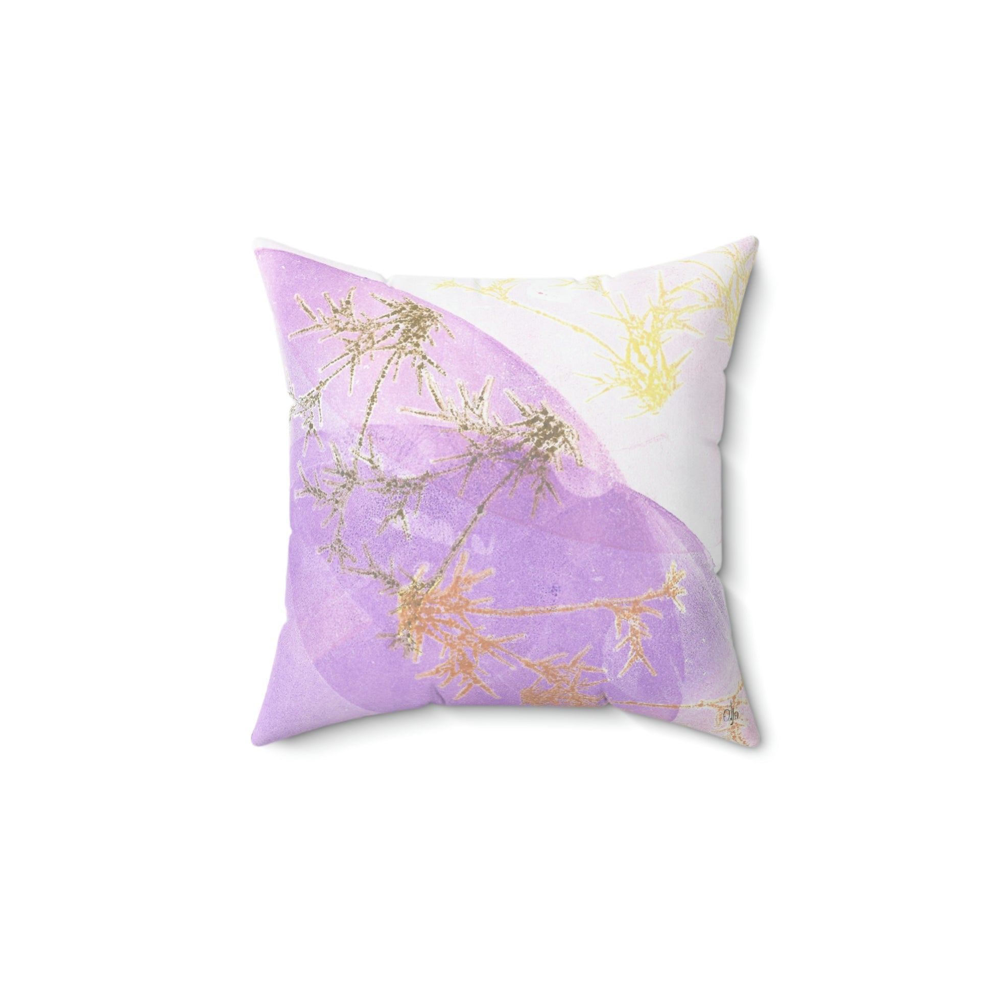 Purple Galaxy Square Pillow - Alja Design