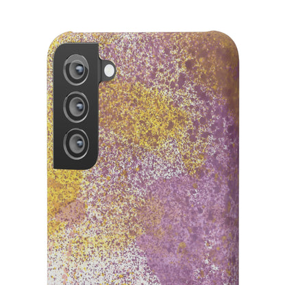 iPhone Samsung Galaxy Pixel5G Snap Case Phone Case Purple Blocks