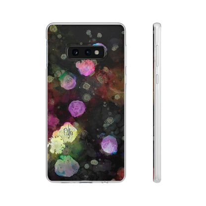 iPhone and Samsung Galaxy  Flexi Phone Case Black Space - Alja Design