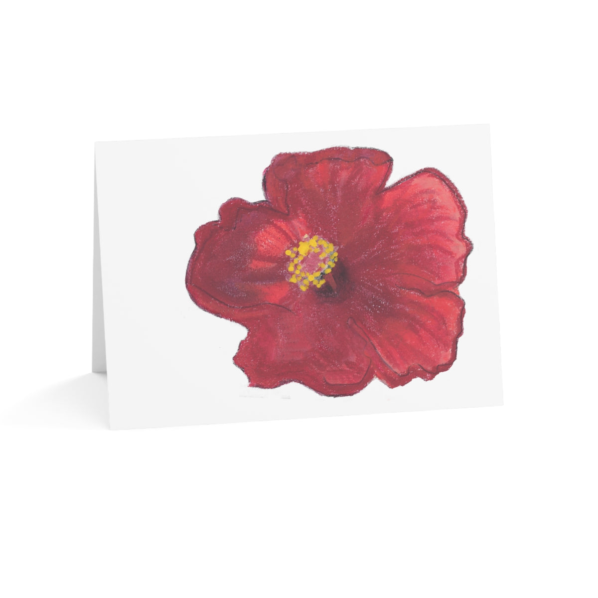 Hibiscus Folded Greeting Card