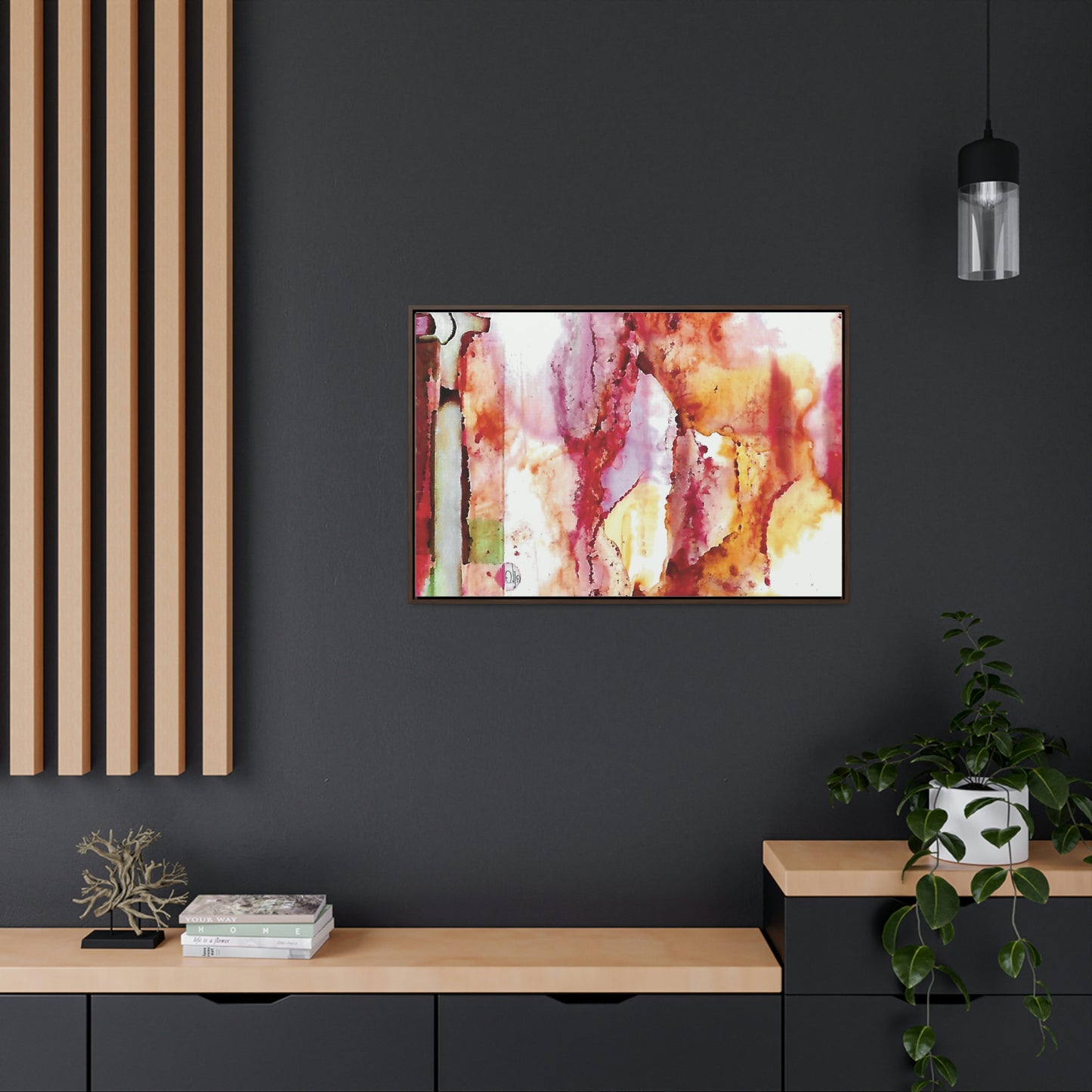 Off the Grid 5 Framed Canvas Print - Alja Design