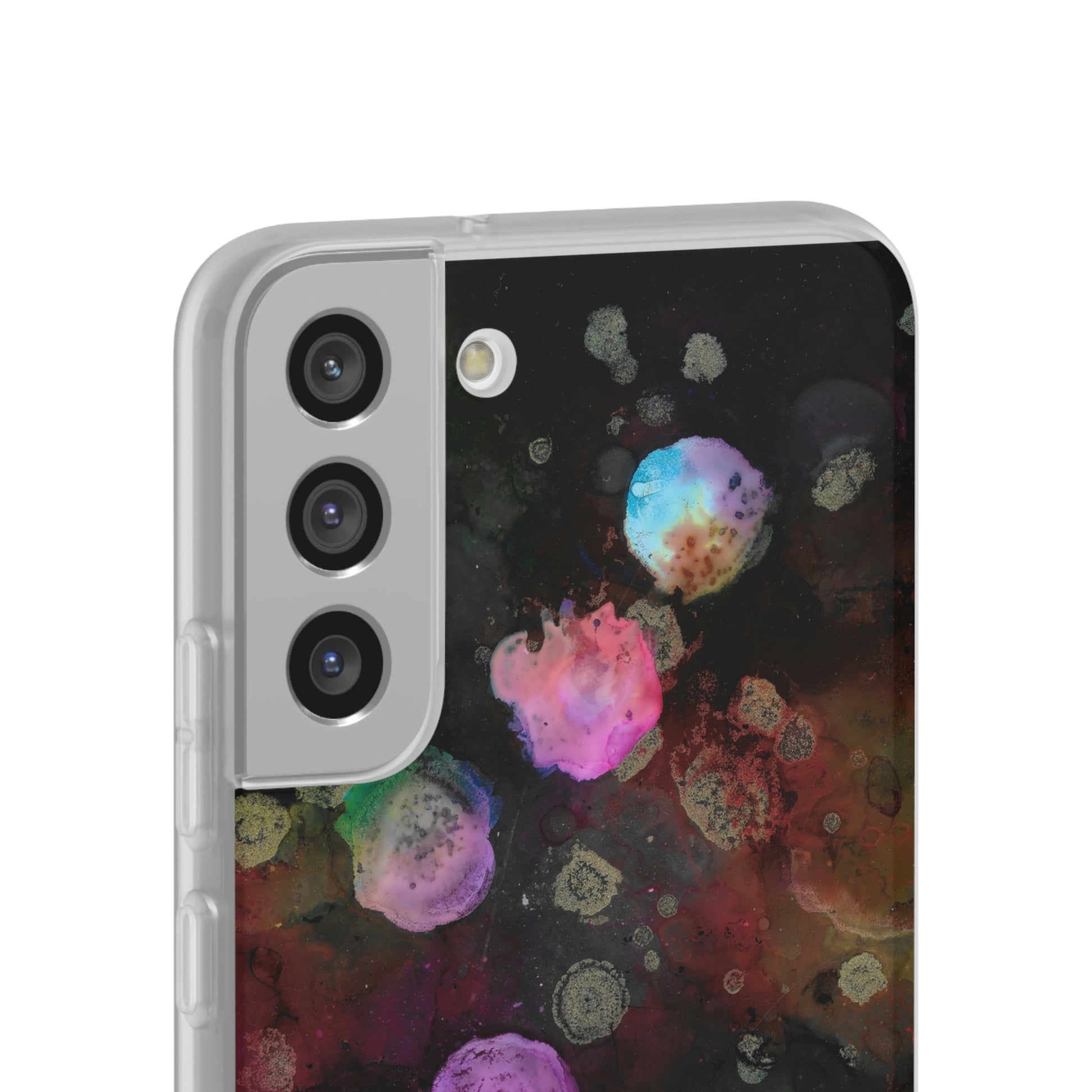 iPhone and Samsung Galaxy  Flexi Phone Case Black Space - Alja Design