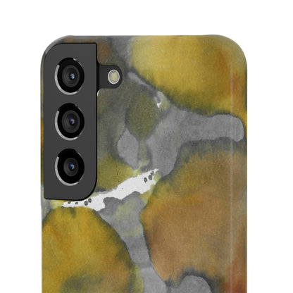 iPhone Samsung Galaxy Pixel5G Snap Case Phone Case Yellow Volcano