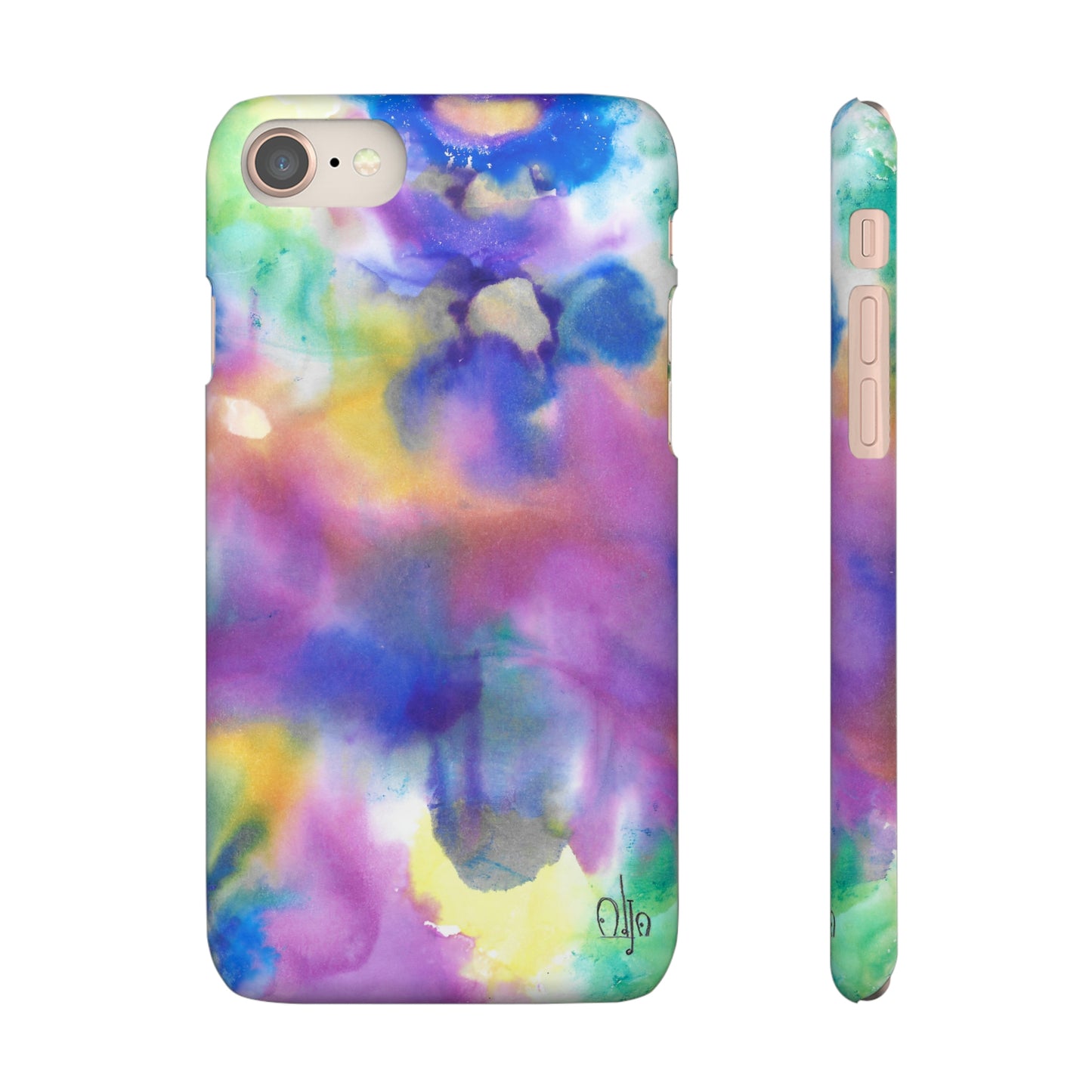 iPhone Samsung Galaxy Pixel5G Snap Case Phone Case Euphoric Colors