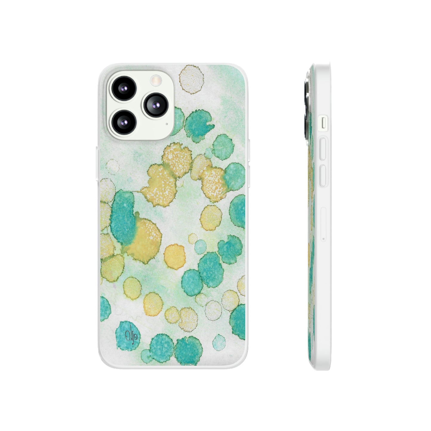 iPhone and Samsung Galaxy Flexi Phone Case Deep Bubbles - Alja Design