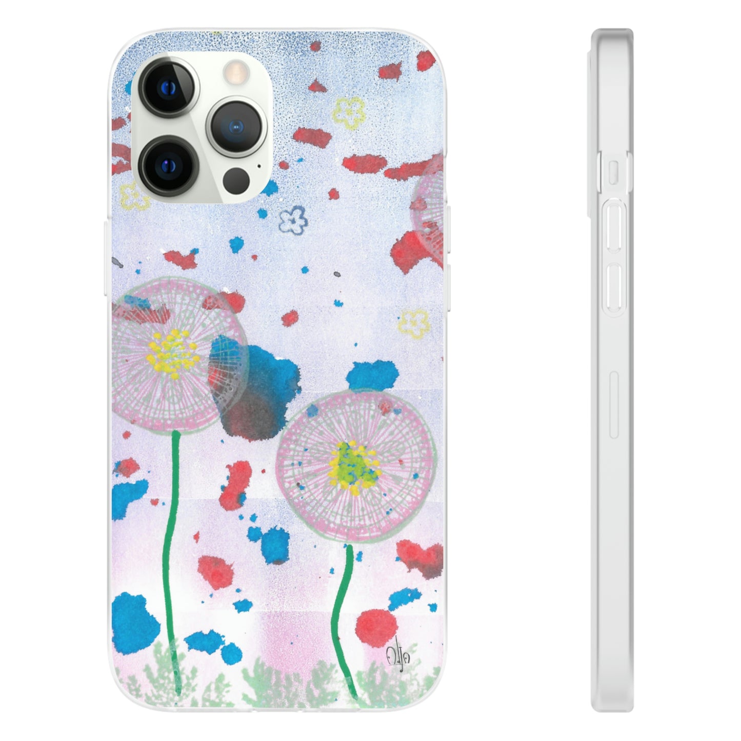 iPhone and Samsung Galaxy Flexi Phone Case Dandelion Party - Alja Design