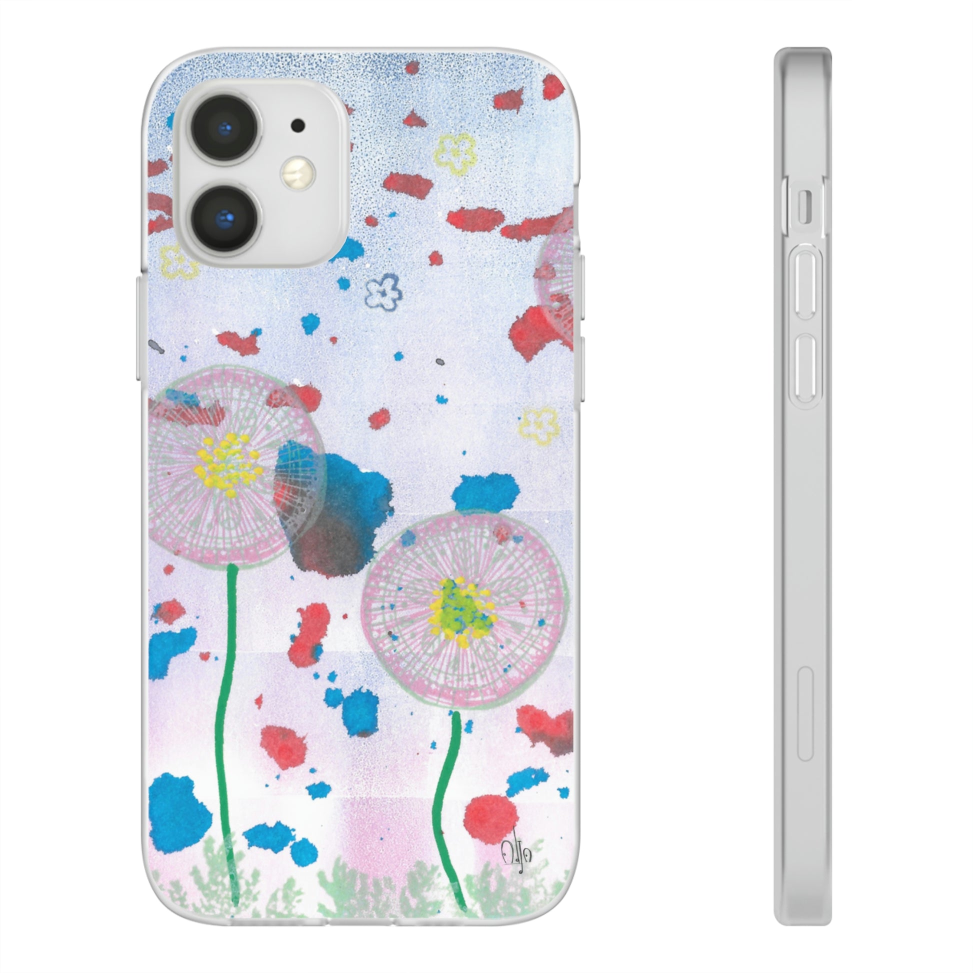iPhone and Samsung Galaxy Flexi Phone Case Dandelion Party - Alja Design