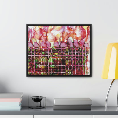 Off the Grid 14 Framed Canvas Print - Alja Design