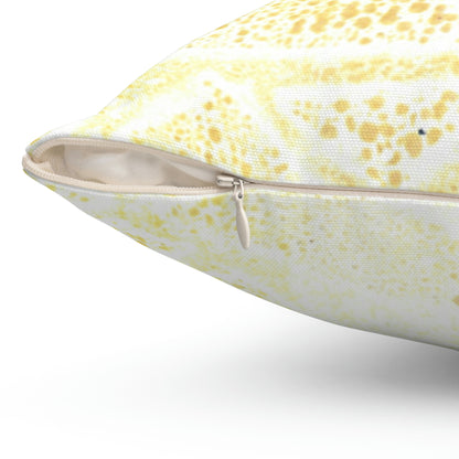 Light Yellow Grain Square Pillow - Alja Design