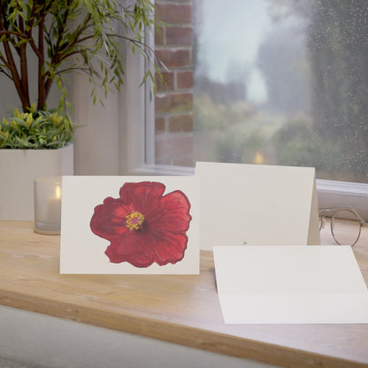 Hibiscus Folded Greeting Card