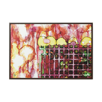 Off the Grid 11 Framed Canvas Print - Alja Design