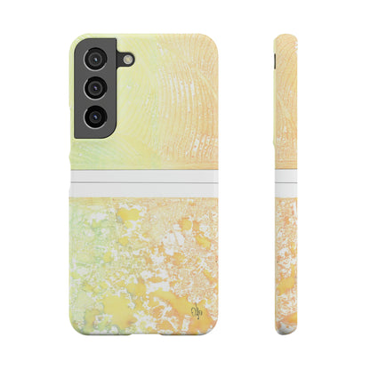 iPhone Samsung Galaxy Pixel5G Snap Case Phone Case Piña Colada with Tropical Waves