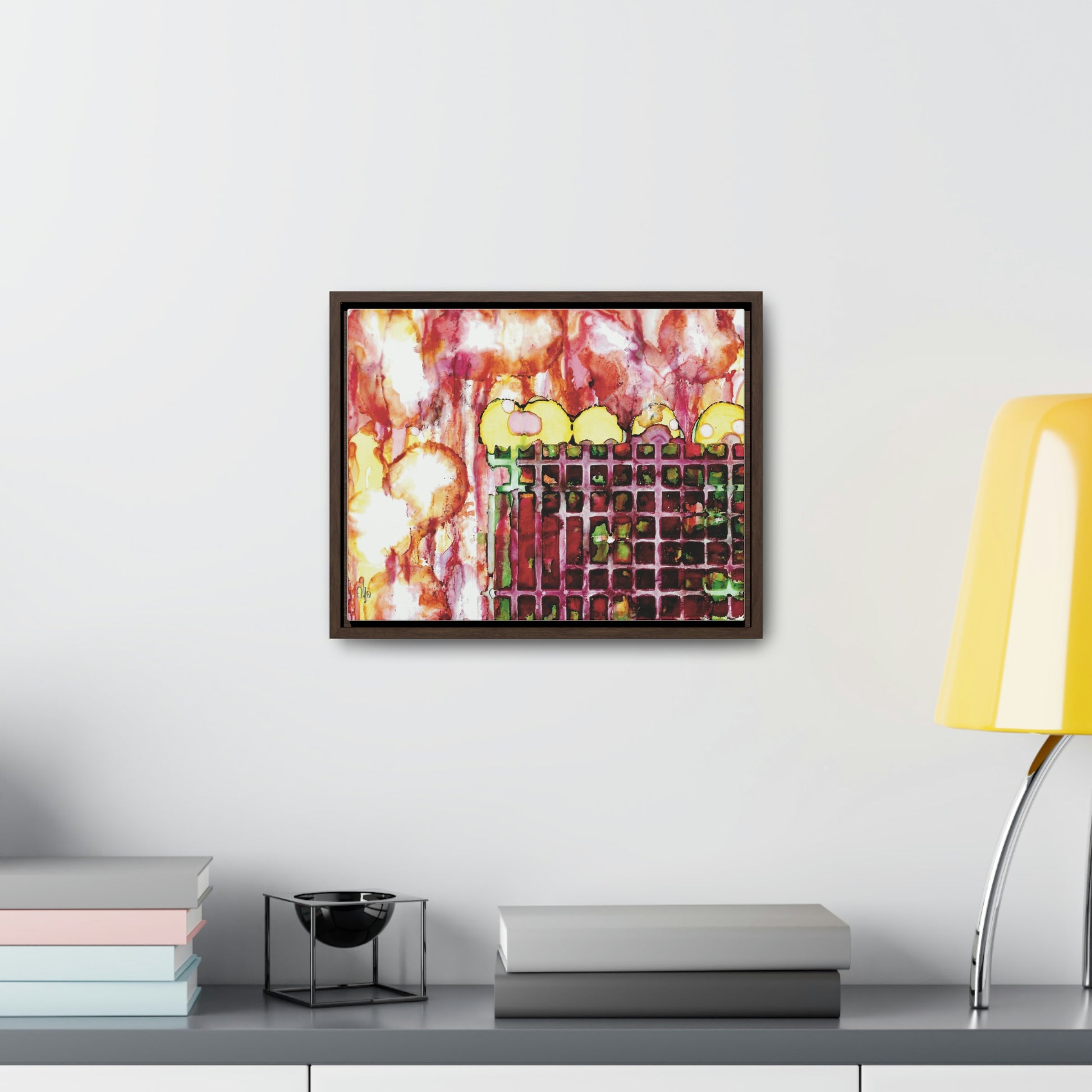 Off the Grid 11 Framed Canvas Print - Alja Design