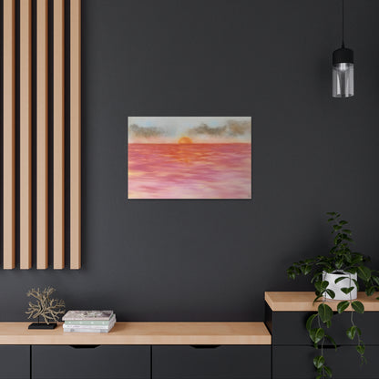 Red Sunset Canvas Print - Alja Design