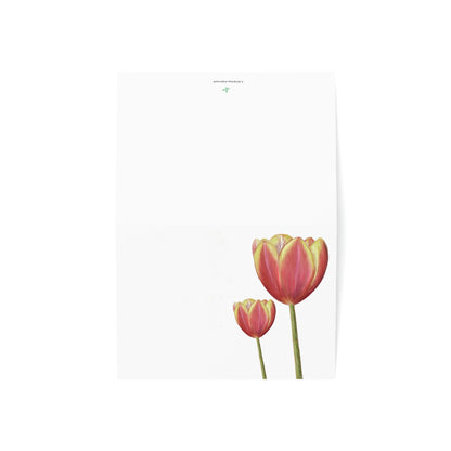 Tulips Folded Greeting Card