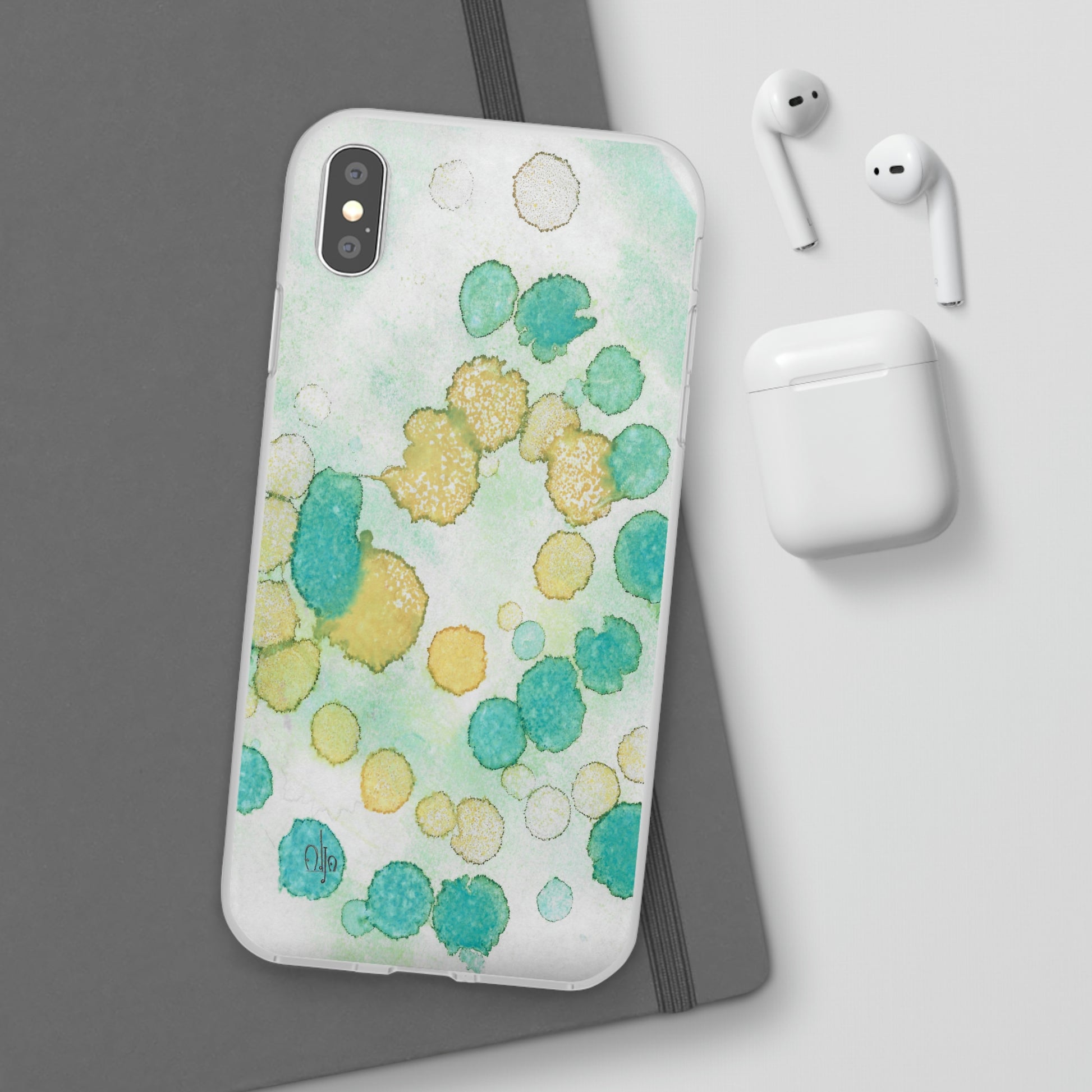 iPhone and Samsung Galaxy Flexi Phone Case Deep Bubbles - Alja Design