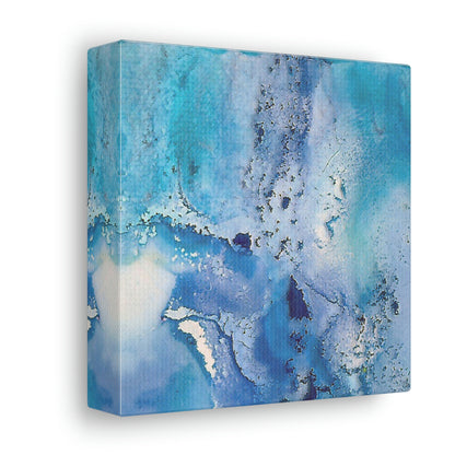 Fractal Blue 9 Canvas Print - Alja Design